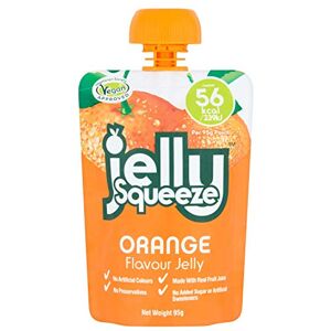 Jelly Squeeze JellySqueeze Orange Flavour Jelly, 16 x 95 g Pouches, Pack of 16 Jelly Squeeze JellySqueeze Orange Flavour Jelly, 16 x 95 g Pouches, Pack of 16