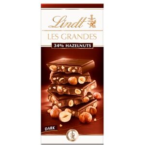 Lindt Les Grandes Dark Chocolate Hazelnut Bar, 150g (Pack of 13) Lindt Les Grandes Dark Chocolate Hazelnut Bar, 150g (Pack of 13)