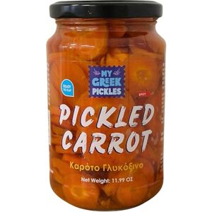 SpiceMasters.co.uk My Greek Pickles – Pickled Spicy Carrots 2 x 340g (Total 680g) Tangy & Fiery Greek Snack Natural, Vegan, Gluten-Free SpiceMasters.co.uk My Greek Pickles – Pickled Spicy Carrots 2 x 340g (Total 680g) Tangy & Fiery Greek Snack Natural, Vegan, Gluten-Free