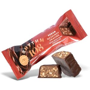 Rhythm 108 Swiss Vegan Hazelnut Praline Bar with Dark Chocolate 15 x 33g Rhythm 108 Swiss Vegan Hazelnut Praline Bar with Dark Chocolate 15 x 33g