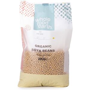 Wholefood Earth Organic Soya Beans 2kg GMO Free Vegan High Fibre High Protein Certified Organic Wholefood Earth Organic Soya Beans 2kg GMO Free Vegan High Fibre High Protein Certified Organic