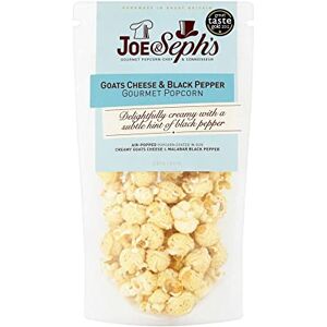 Joe & Seph's Joe & Sephs Goats Cheese and Black Pepper Popcorn (4x70g) 1 Star Great Taste Award, gourmet popcorn, air-popped popcorn, popcorn for a party, bulk popcorn pack, salty popcorn, cheese Joe & Seph's Joe & Sephs Goats Cheese and Black Pepper Popcorn (4x70g) 1 Star Great Taste Award, gourmet popcorn, air-popped popcorn, popcorn for a party, bulk popcorn pack, salty popcorn, cheese