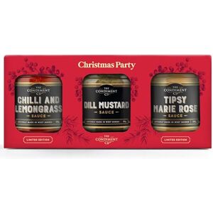 The Condiment Company Christmas Party Gift Box Festive Marie Rose, Chilli & Lemongrass Dip, and Dill Mustard Sauces Perfect Condiments for Prawns, Fish, & Seafood The Condiment Company Christmas Party Gift Box Festive Marie Rose, Chilli & Lemongrass Dip, and Dill Mustard Sauces Perfect Condiments for Prawns, Fish, & Seafood