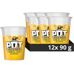Pot Noodle Original Curry Standard Pot instant vegetarian snack quick to make noodles Instant Noodle 12x 90 g Pot Noodle Original Curry Standard Pot instant vegetarian snack quick to make noodles Instant Noodle 12x 90 g