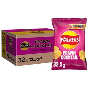 Walkers Prawn Cocktail Crisps 32 x 32.5g Walkers Prawn Cocktail Crisps 32 x 32.5g