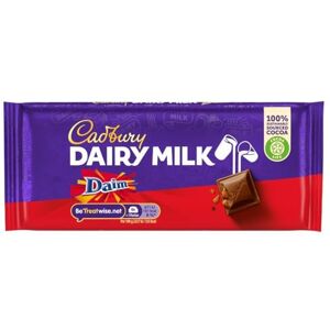 Cadbury Dairy Milk Daim Chocolate Bar, Almond Caramel Crunch, 120 g (Pack of 18) Cadbury Dairy Milk Daim Chocolate Bar, Almond Caramel Crunch, 120 g (Pack of 18)