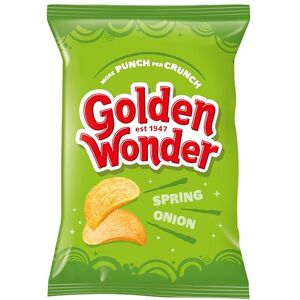 Golden Wonder Crisps Spring Onion, 32 x 32.5g Golden Wonder Crisps Spring Onion, 32 x 32.5g