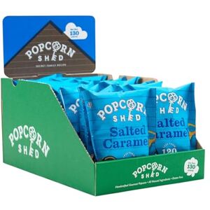 Popcorn Shed Salted Caramel Gourmet Popcorn (16 x 24g) Salted Caramel and Chocolate Flavoured Gourmet Popcorn, Easy & Low Calorie Snack, Perfect for Parties, Movie Nights & Gifting Popcorn Shed Salted Caramel Gourmet Popcorn (16 x 24g) Salted Caramel and Chocolate Flavoured Gourmet Popcorn, Easy & Low Calorie Snack, Perfect for Parties, Movie Nights & Gifting