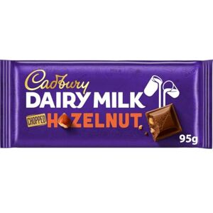 Cadbury Dairy Milk Chopped Nut Chocolate Bar, With Crunchy Hazelnuts, 95 g (Pack of 22) Cadbury Dairy Milk Chopped Nut Chocolate Bar, With Crunchy Hazelnuts, 95 g (Pack of 22)