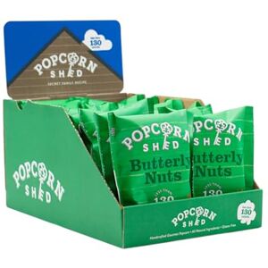 Popcorn Shed Peanut Butter Gourmet Popcorn (16 x 24g) Peanut Butter Caramel Gourmet Popcorn with Roasted Peanuts, Easy & Low Calorie Snack, Perfect for Parties, Movie Nights & Gifting Popcorn Shed Peanut Butter Gourmet Popcorn (16 x 24g) Peanut Butter Caramel Gourmet Popcorn with Roasted Peanuts, Easy & Low Calorie Snack, Perfect for Parties, Movie Nights & Gifting