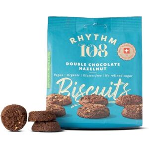 Rhythm 108 Swiss Biscuits Double Choc Hazelnut Share Bag 135g (Pack of 8) Rhythm 108 Swiss Biscuits Double Choc Hazelnut Share Bag 135g (Pack of 8)