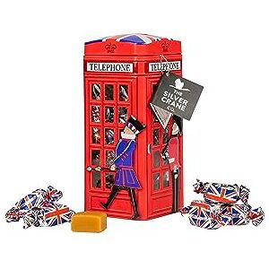 The Silver Crane co. British Phone Box Souvenir Tin with Vanilla Fudge Christmas Fudge Sweets Gift Box with Individually Wrapped Sweets Novelty British Sweet Tin, London Souvenirs Gifts by The Silver Crane Company The Silver Crane co. British Phone Box Souvenir Tin with Vanilla Fudge Christmas Fudge Sweets Gift Box with Individually Wrapped Sweets Novelty British Sweet Tin, London Souvenirs Gifts by The Silver Crane Company