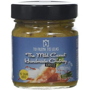 To Filema Tis Lelas Handmade Mild Carrot Chutney – 2 x 225g 100% Greek Fruits & Vegetables Artisan Vegan & Gluten-Free Spread for Cheese, Meat & Salads To Filema Tis Lelas Handmade Mild Carrot Chutney – 2 x 225g 100% Greek Fruits & Vegetables Artisan Vegan & Gluten-Free Spread for Cheese, Meat & Salads