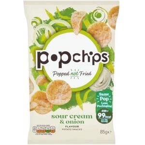Popchips Sour Cream and Onion Popped Potato Chips 85 g (Pack of 8) 701415/1111 Popchips Sour Cream and Onion Popped Potato Chips 85 g (Pack of 8) 701415/1111