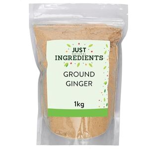 JustIngredients Premier Ginger Ground 1kg, Organic Ginger Powder, Ground Spice for Cooking, Curry, Sauces, Seasoning, Herbal Supplement, Indian Spice JustIngredients Premier Ginger Ground 1kg, Organic Ginger Powder, Ground Spice for Cooking, Curry, Sauces, Seasoning, Herbal Supplement, Indian Spice