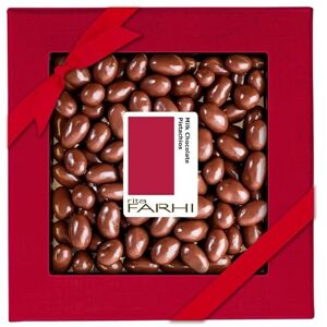 Rita Farhi Milk Chocolate Pistachios Luxury Gift Box 210g – Belgian Chocolate Covered Pistachio Nuts, Palm Oil Free, Vegetarian Gift for Birthdays & Celebrations Rita Farhi Milk Chocolate Pistachios Luxury Gift Box 210g – Belgian Chocolate Covered Pistachio Nuts, Palm Oil Free, Vegetarian Gift for Birthdays & Celebrations