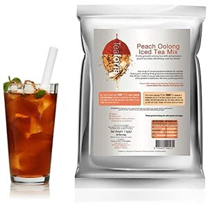 Teaforia Peach Oolong Iced Tea Mix 1kg – Ground Oolong & Green Tea with Real Peach – 50 Servings – Gluten Free, Vegan, No Preservatives – Easy to Prepare Bubble Tea Teaforia Peach Oolong Iced Tea Mix 1kg – Ground Oolong & Green Tea with Real Peach – 50 Servings – Gluten Free, Vegan, No Preservatives – Easy to Prepare Bubble Tea