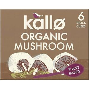 Kallo Organic Mushroom Stock Cubes, Gluten Free, Vegan & Coeliac Friendly, No Artificial Colours, Flavours or Preservatives, Premium Vegetable Stock for Broth, Soup, Sauce & Gravy, 90 Pack – 15 x 66g Kallo Organic Mushroom Stock Cubes, Gluten Free, Vegan & Coeliac Friendly, No Artificial Colours, Flavours or Preservatives, Premium Vegetable Stock for Broth, Soup, Sauce & Gravy, 90 Pack – 15 x 66g