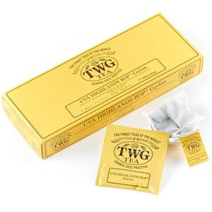 TWG Tea UVA Highlands BOP Black Tea Golden Infusion 15 Hand Sewn Cotton Teabags Gift Set TWG Tea UVA Highlands BOP Black Tea Golden Infusion 15 Hand Sewn Cotton Teabags Gift Set