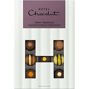 Hotel Chocolat Tipsy Truffles H-Box 14 Of Our Finest Alcoholic Chocolates, 155g Suitable for Vegetarians Gifts For Birthday, Thank You, Congratulations, Anniversary Hotel Chocolat Tipsy Truffles H-Box 14 Of Our Finest Alcoholic Chocolates, 155g Suitable for Vegetarians Gifts For Birthday, Thank You, Congratulations, Anniversary