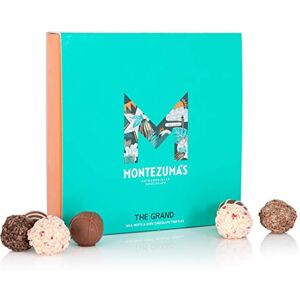 Montezuma 's The Grand, Milk, White & Dark Chocolate Truffle Collection Box, Medium Contains 25 Truffles, Gluten Free, 350g Box Montezuma 's The Grand, Milk, White & Dark Chocolate Truffle Collection Box, Medium Contains 25 Truffles, Gluten Free, 350g Box