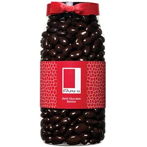 Rita Farhi Dark Chocolate Covered Raisins in a Gift Jar Vegetarian and Chocolate Gift Chocolate Coated Fruit 870 g New Palm Oil Free Recipe Rita Farhi Dark Chocolate Covered Raisins in a Gift Jar Vegetarian and Chocolate Gift Chocolate Coated Fruit 870 g New Palm Oil Free Recipe