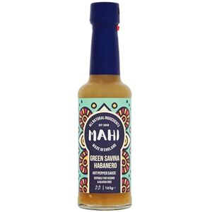 MAHI ALL NATURAL INGREDIENTS EST 2008 MADE IN ENGLAND MAHI Hot Chilli Sauce Green Savina Pepper Mild Spicy Sauce 6x Pack Vegan & Gluten Free Perfect for BBQs & Every Day Meals Spicy & Sweet With Habanero Peppers (6x 165g Bottles) MAHI ALL NATURAL INGREDIENTS EST 2008 MADE IN ENGLAND MAHI Hot Chilli Sauce Green Savina Pepper Mild Spicy Sauce 6x Pack Vegan & Gluten Free Perfect for BBQs & Every Day Meals Spicy & Sweet With Habanero Peppers (6x 165g Bottles)