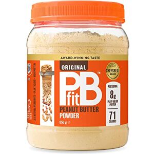 PBfit Peanut Butter Powder 87% Less Fat, High Protein, Gluten Free Natural Nut Butter Spread Powdered Peanut Butter from Real Roasted Pressed Peanuts 850g PBfit Peanut Butter Powder 87% Less Fat, High Protein, Gluten Free Natural Nut Butter Spread Powdered Peanut Butter from Real Roasted Pressed Peanuts 850g