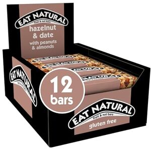 Eat Natural Hazelnut & Date with Peanuts & Almonds Fruit & Nut Bars 12 x 40g Eat Natural Hazelnut & Date with Peanuts & Almonds Fruit & Nut Bars 12 x 40g