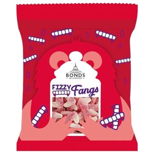 Bonds of London Dracula Teeth Fizzy Bags, Retro Strawberry Flavour Jelly Sweets, Vegetarian Friendly, 110 g (Pack of 12) Bonds of London Dracula Teeth Fizzy Bags, Retro Strawberry Flavour Jelly Sweets, Vegetarian Friendly, 110 g (Pack of 12)