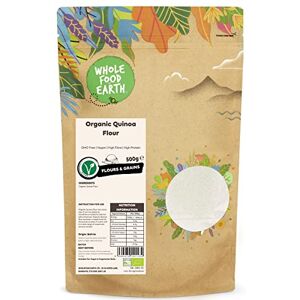 Wholefood Earth Organic Quinoa Flour – 500g GMO Free Vegan High Fibre High Protein Certified Organic Wholefood Earth Organic Quinoa Flour – 500g GMO Free Vegan High Fibre High Protein Certified Organic