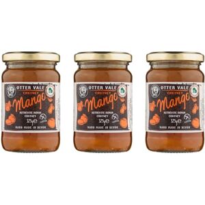Otter Vale Mango Chutney, authentic sweet mango direct from India, hand-made in Devon, gluten-free, 325g glass jar x 3 Otter Vale Mango Chutney, authentic sweet mango direct from India, hand-made in Devon, gluten-free, 325g glass jar x 3