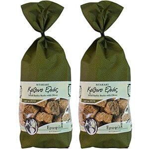 Erofili Avgenakis Erofili Small Barley Rusks with Olives from Crete 2 x 380g (760g) Authentic Greek Olive Rusks Natural Ingredients, High Fibre, Low Fat Mediterranean Diet Snack No Preservatives Erofili Avgenakis Erofili Small Barley Rusks with Olives from Crete 2 x 380g (760g) Authentic Greek Olive Rusks Natural Ingredients, High Fibre, Low Fat Mediterranean Diet Snack No Preservatives