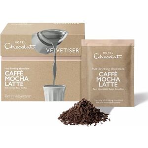 Hotel Chocolat Caffé Mocha Latte Hot Chocolate Sachets Luxury Chocolate Flakes Pack of 10 Single-Serve Sachets, 310g Suitable for Vegetarians Hotel Chocolat Caffé Mocha Latte Hot Chocolate Sachets Luxury Chocolate Flakes Pack of 10 Single-Serve Sachets, 310g Suitable for Vegetarians