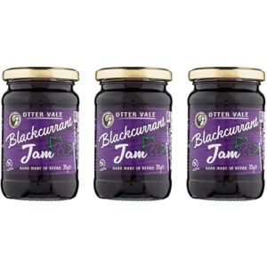 Otter Vale Blackcurrant Jam, packed with fruitiness and blackcurrants are not just for making Ribena!, hand-made in Devon, gluten-free, 315g glass jar x 3 Otter Vale Blackcurrant Jam, packed with fruitiness and blackcurrants are not just for making Ribena!, hand-made in Devon, gluten-free, 315g glass jar x 3