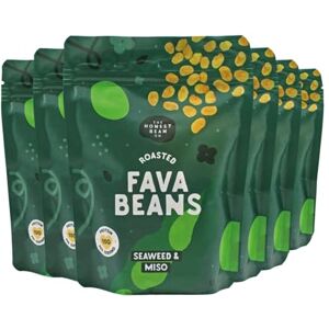 The Honest Bean Co Roasted Fava Bean Seaweed & Miso, High Protein Vegan Snack, 120 g (Pack of 6) The Honest Bean Co Roasted Fava Bean Seaweed & Miso, High Protein Vegan Snack, 120 g (Pack of 6)