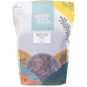 Wholefood Earth Organic Dried Deglet Nour Dates (Pitted) – 3 kg GMO Free Raw Vegan High Fibre Certified Organic Wholefood Earth Organic Dried Deglet Nour Dates (Pitted) – 3 kg GMO Free Raw Vegan High Fibre Certified Organic