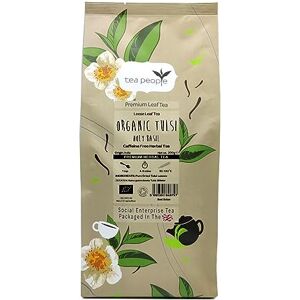 Tea People Organic Tulsi (Holy Basil), 200g Loose Leaf Herbal Tea In A Small Catering Pack Tea People Organic Tulsi (Holy Basil), 200g Loose Leaf Herbal Tea In A Small Catering Pack