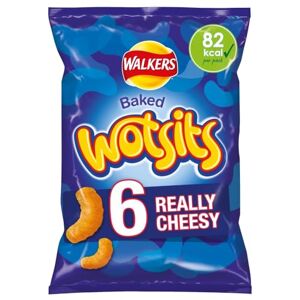 Walkers Wotsits Really Cheesy Multipack Snacks Crisps 6x16.5g Walkers Wotsits Really Cheesy Multipack Snacks Crisps 6x16.5g