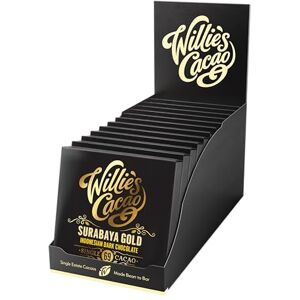 Willie's Cacao 69% Surabaya Dark Chocolate bar 50g x 12 Caramel notes Single Estate Indonesian cocoa Vegan Artisan made Willie's Cacao 69% Surabaya Dark Chocolate bar 50g x 12 Caramel notes Single Estate Indonesian cocoa Vegan Artisan made