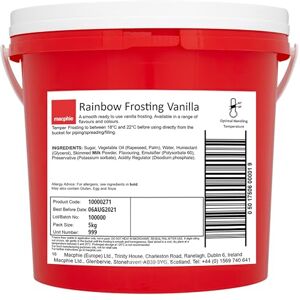 Macphie Rainbow Frosting Vanilla 5kg Macphie Rainbow Frosting Vanilla 5kg