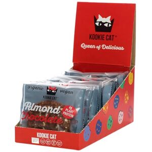Kookie Cat Almond & Chocolate Individually Wrapped Vegan Cookies, Gluten Free, Soy Free, Bio and Organic, Almond & Oat 12 X 50g Multipack Kookie Cat Almond & Chocolate Individually Wrapped Vegan Cookies, Gluten Free, Soy Free, Bio and Organic, Almond & Oat 12 X 50g Multipack
