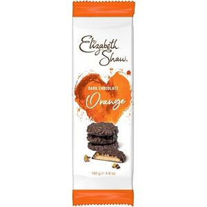Elizabeth Shaw Dark Chocolate Orange Biscuits Case Pack (10 x 140g) Blend of Orange and Smooth Caramel covered in Dark Chocolate Luxury Biscuits Treat Sharing Gift Elizabeth Shaw Dark Chocolate Orange Biscuits Case Pack (10 x 140g) Blend of Orange and Smooth Caramel covered in Dark Chocolate Luxury Biscuits Treat Sharing Gift