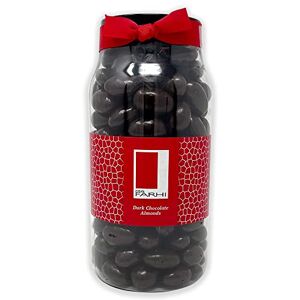 Rita Farhi Dark Chocolate Covered Almonds in a Ribbon Gift Jar Vegetarian and Chocolate Gift Assorted Chocolate Coated Nuts 770 g Palm Oil Free Rita Farhi Dark Chocolate Covered Almonds in a Ribbon Gift Jar Vegetarian and Chocolate Gift Assorted Chocolate Coated Nuts 770 g Palm Oil Free