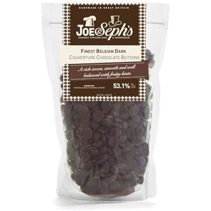 Joe & Seph's Joe & Sephs Finest Belgian Dark Chocolate Buttons (800g), Finest Couverture Belgian Dark Chocolate Buttons, 53.1% of Cocoa, Perfect for Chocolate Fountains, Desserts, Baking, Glazing and More Joe & Seph's Joe & Sephs Finest Belgian Dark Chocolate Buttons (800g), Finest Couverture Belgian Dark Chocolate Buttons, 53.1% of Cocoa, Perfect for Chocolate Fountains, Desserts, Baking, Glazing and More