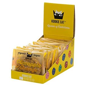 Kookie Cat Pineapple & Orange Individually Wrapped Vegan Cookies, Gluten Free, Soy Free, Bio and Organic, Cashew & Oat, 12 X 50g Kookie Cat Pineapple & Orange Individually Wrapped Vegan Cookies, Gluten Free, Soy Free, Bio and Organic, Cashew & Oat, 12 X 50g
