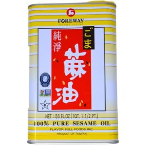 FOREWAY 100% Pure Toasted Sesame Oil 1.65L Rich, Aromatic Oil for Authentic Asian Cuisine FOREWAY 100% Pure Toasted Sesame Oil 1.65L Rich, Aromatic Oil for Authentic Asian Cuisine