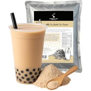 Bubble Tea House Co. Milk Tea Flavoured Bubble Tea Powder 1 kg, 33 Servings Make Bubble Tea at Home Ideal for Frappes, Coffee, Boba Tea, Milkshakes Gluten Free, Halal Certified Bubble Tea House Co. Milk Tea Flavoured Bubble Tea Powder 1 kg, 33 Servings Make Bubble Tea at Home Ideal for Frappes, Coffee, Boba Tea, Milkshakes Gluten Free, Halal Certified