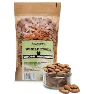 CHANDRA Whole Foods – Almonds 1KG Low-GI Almonds for Snacking, Smoothies, Baking & Cooking Gluten-Free, Keto & Vegan-Friendly, Rich in Protein & Vitamins & Fibre CHANDRA Whole Foods – Almonds 1KG Low-GI Almonds for Snacking, Smoothies, Baking & Cooking Gluten-Free, Keto & Vegan-Friendly, Rich in Protein & Vitamins & Fibre
