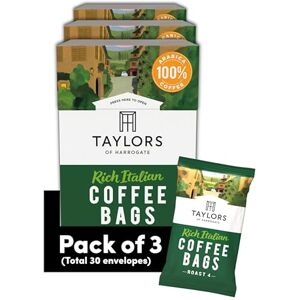 Taylors of Harrogate , Roast 4, Rich Italian Coffee Bags, 3 Boxes of 10 (Total 30 Bags) Taylors of Harrogate , Roast 4, Rich Italian Coffee Bags, 3 Boxes of 10 (Total 30 Bags)